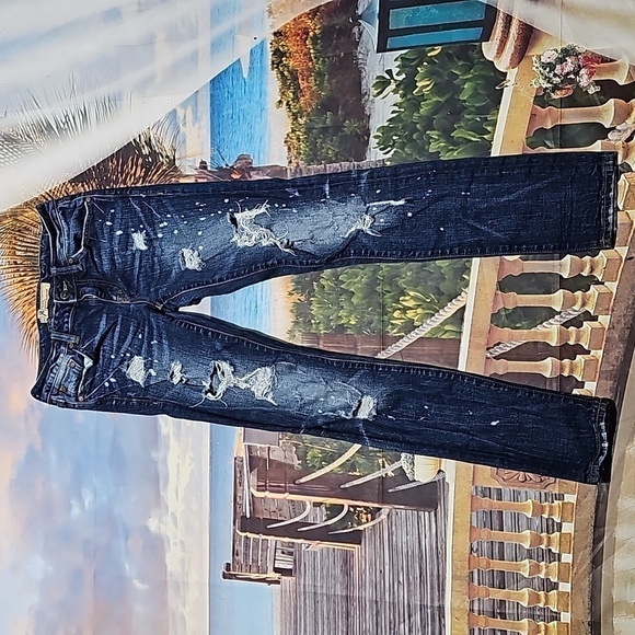 R by Rock Revival Jeans Distressed Skinny Size 25 - Picture 4 of 6